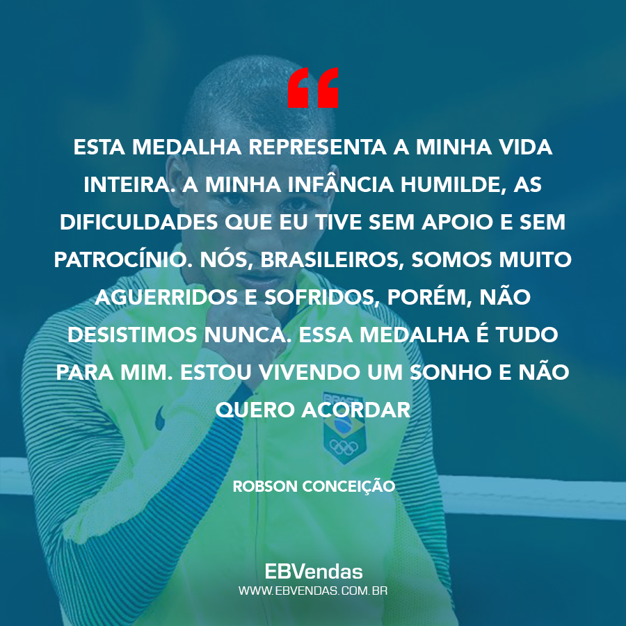 frase de robson conceição ao ganhar ouro na Rio 2016